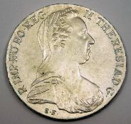 An Austrian Thaler restrike 1780 coin 38mm 28.2g