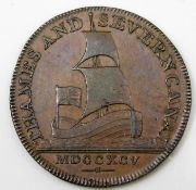 A 1795 Thames & Severn canal token 28.75mm