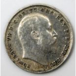 An Edward VII 1902 threepence 16mm