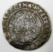 An Elizabeth I silver coin, possibly a groat 18.5m