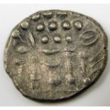 Celtic head of Apollo reverse disjointed horse Cel