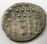 Celtic head of Apollo reverse disjointed horse Cel