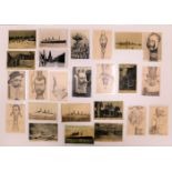 A quantity of 24 mixed postcards including Orens p