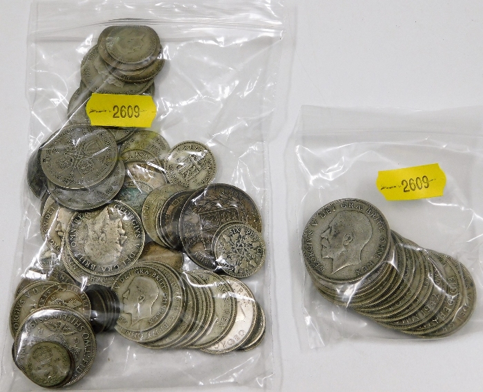 A quantity of pre-1947 coinage approx. 520g