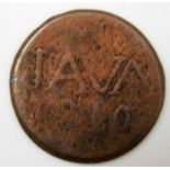 A Dutch East India Doit Java 1810 coin 21.5mm