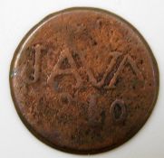 A Dutch East India Doit Java 1810 coin 21.5mm