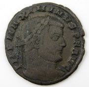 A Roman Empire coin Maximinus c.280 AD 23.5mm