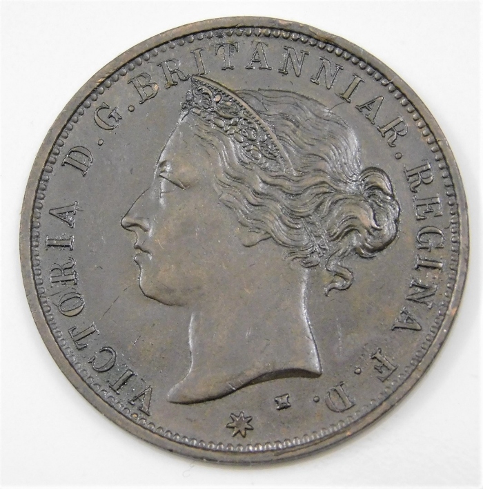 A Jersey 1/2 shilling 1877 30.5mm
