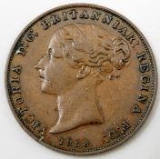 A 1858 Jersey 1/26 shilling coin 28mm