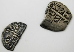 Henry III one half of coin 1207-1272 twinned with