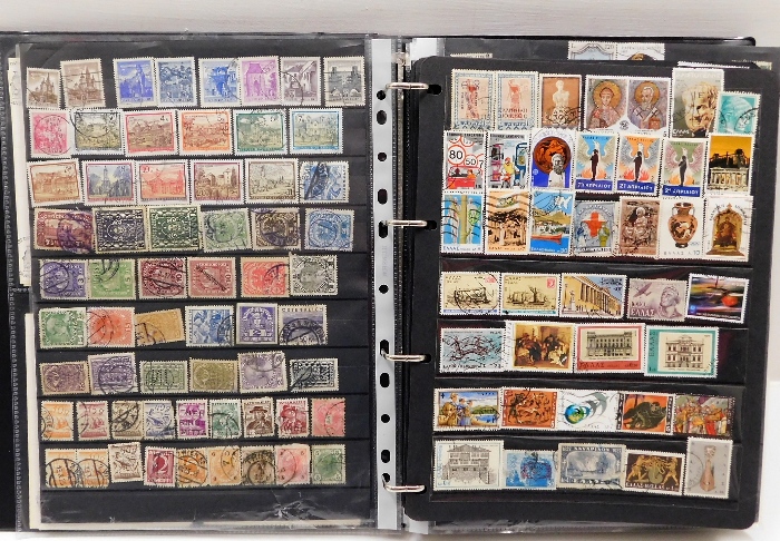 A well stocked world stamp album