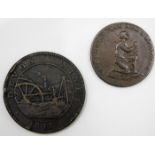 An 1811 Devon Mines Tavistock penny token 34.5mm t