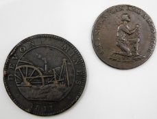 An 1811 Devon Mines Tavistock penny token 34.5mm t