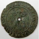 A hammered coin possibly crusader type 21mm 0.7g