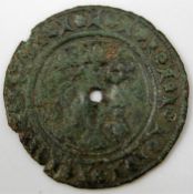 A hammered coin possibly crusader type 21mm 0.7g