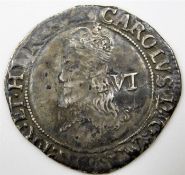 A Charles I sixpence 26mm