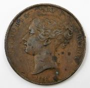 An 1853 Victorian penny 34mm 19.4g