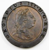 A George III cartwheel two pence piece 1797