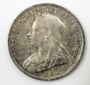 A Victorian sixpence 1899 19.25mm 2.8g