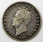 A George IV sixpence 1826 23.5mm 5.5g