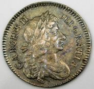 A Charles II 1676 four pence 18.5mm 1.9g