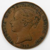 An 1858 1/13 Jersey shilling 34mm 17.3g