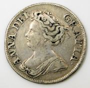 A Queen Anne 1711 shilling of high grade 25.25mm 5