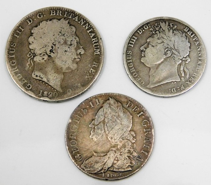 A George II LIMA, George III & George IV coin