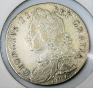 A 1746 George II LIMA half crown 32.5mm