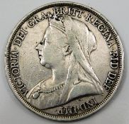 A Victorian crown 1893 38.5mm 28.1g