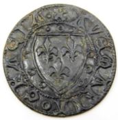 A c.14thC. French Jeton hammered coin 28mm