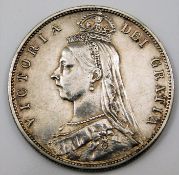 A Victorian half crown of high grade with some lus