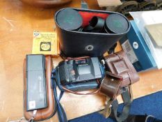 A pair of Greenkat binoculars & other items