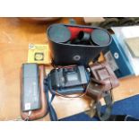 A pair of Greenkat binoculars & other items