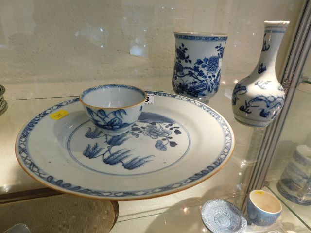 Four pieces of 18thC. Chinese porcelain, all with
