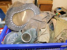 A babies gas tent & other gas masks