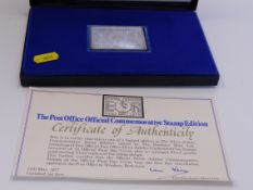 A cased silver proof jubilee first day cover