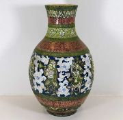 An antique Austrian amphora style earthenware vase