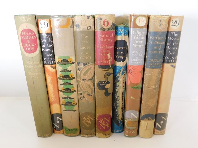 Nine Collins New Naturalist Natural History books