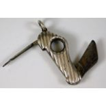 A c.1900 silver cigar cutter 11.5g