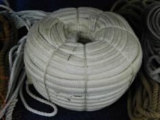 A large unused yachting rope