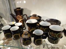 A quantity of Denby coffee & tea wares