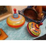 A Triang spinning toy & one other