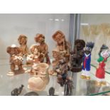 A small quantity of terracotta figures twinned wit