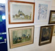 Two William Russell Flint prints, one signed in pe