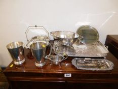 A small quantity of plated ware