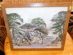 An Oriental, possibly Japanese coloured print