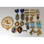 A quantity of masonic related items