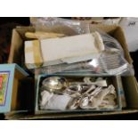 A quantity of silver plated flatware