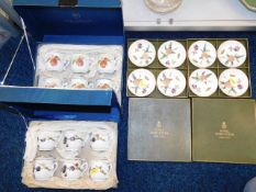 Two boxes of Royal Worcester chocolate cups twinne